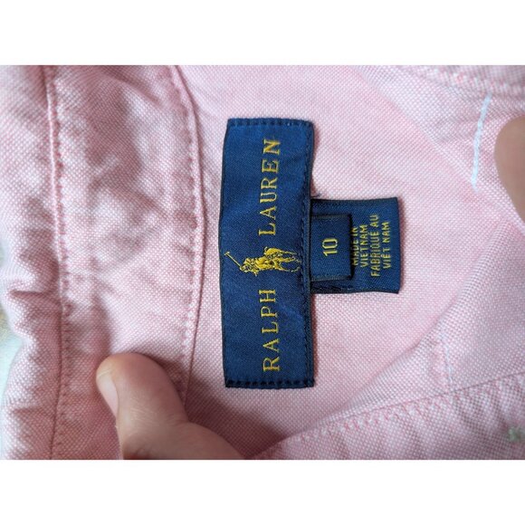 Ralph Lauren Pink Boy Shirts Cotton 10y - Picture 3 of 4